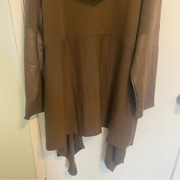 DG2 Diane Gilman Women’s Brown Long Hooded Fall Layering Cardigan Sweater Sz 2XL - Picture 6 of 6
